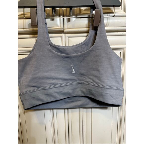 Nike Women's Dri-Fit Non Wire Classic Athletic Sports Bra Gray Size Large - Picture 3 of 8